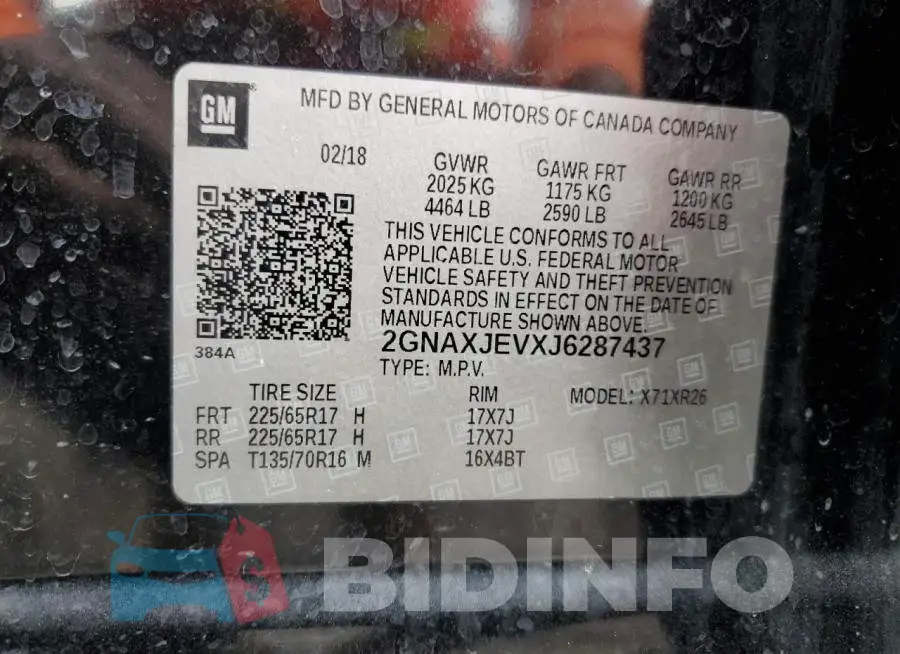 2GNAXJEVXJ6287437 Photo# 12