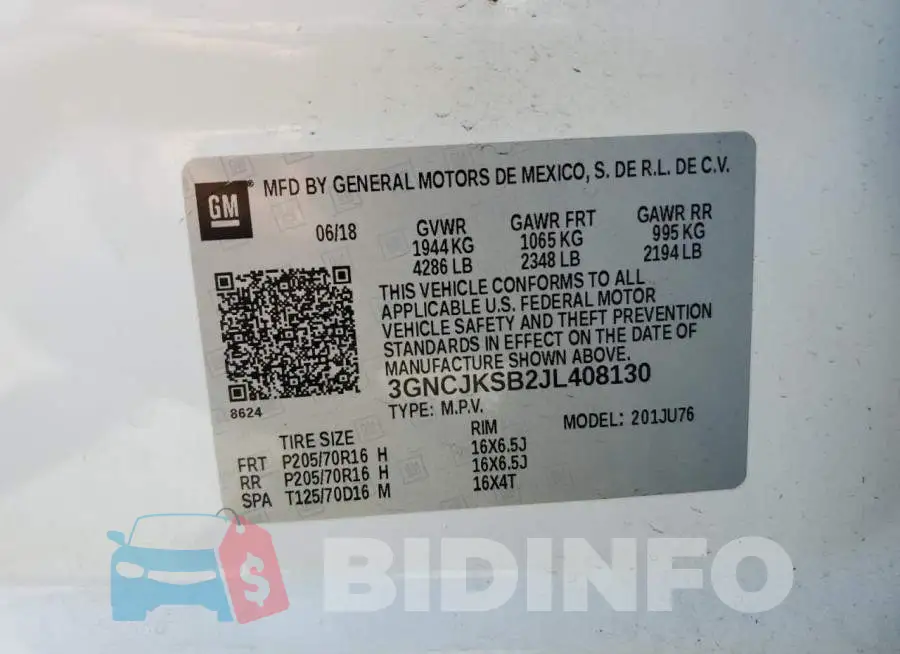 3GNCJKSB2JL408130 Photo# 14