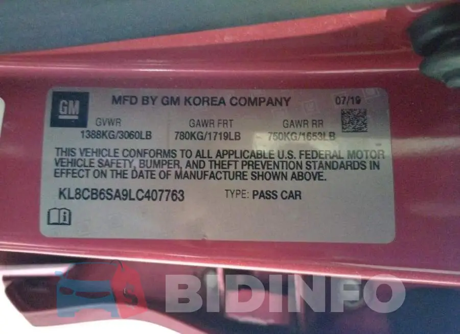 KL8CB6SA9LC407763 Photo# 12