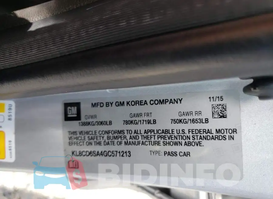 KL8CD6SA4GC571213 Photo# 12