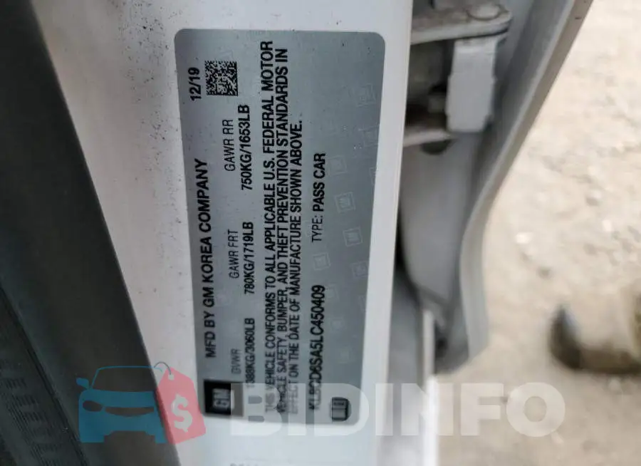 KL8CD6SA5LC450409 Photo# 13