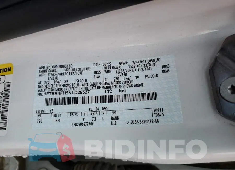 1FTER4FH5NLD26527 Photo# 12
