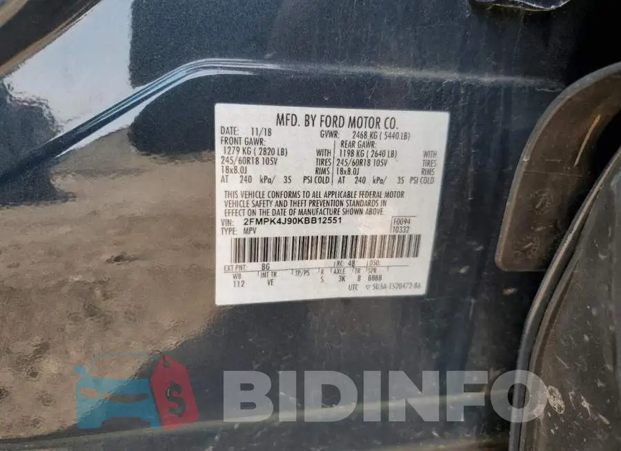 2FMPK4J90KBB12551 Photo# 12