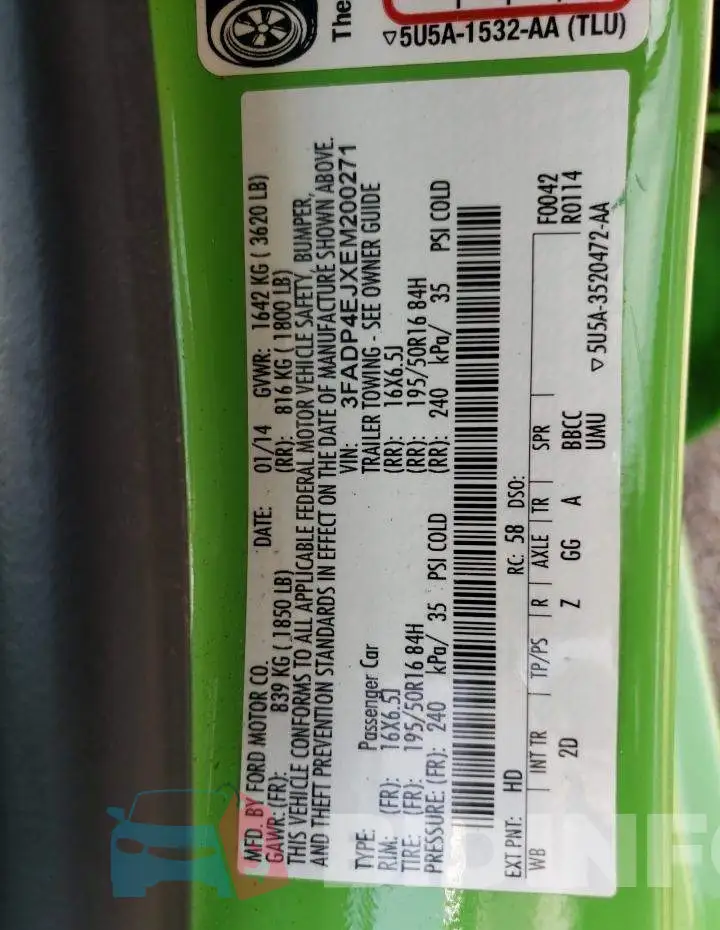 3FADP4EJXEM200271 Photo# 12