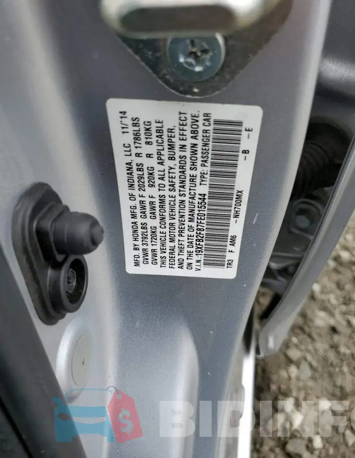 19XFB2F87FE015544 Photo# 13