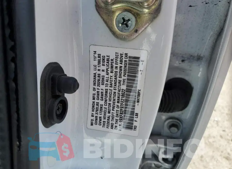 19XFB2F97FE218622 Photo# 12