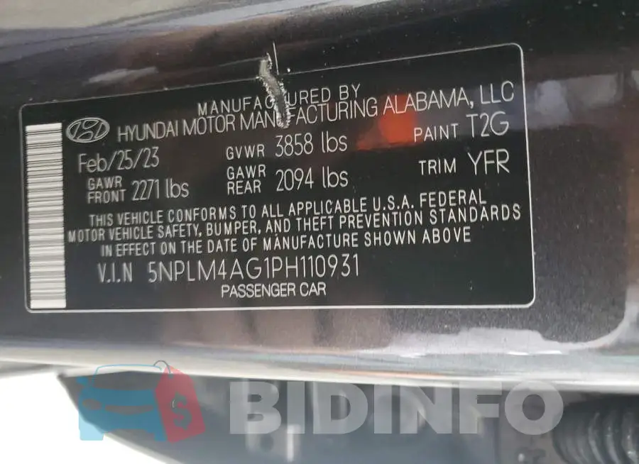 5NPLM4AG1PH110931 Photo# 12