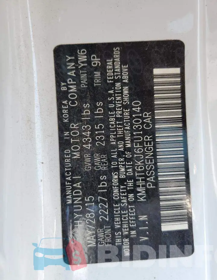 KMHHT6KJ6FU130140 Photo# 12