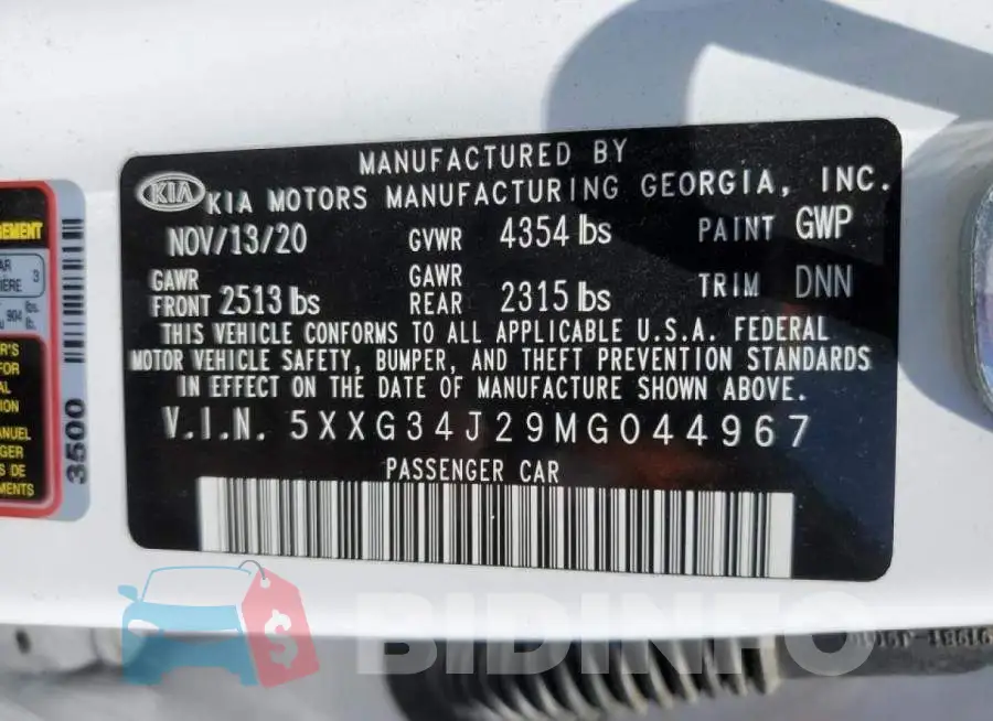 5XXG34J29MG044967 Photo# 12