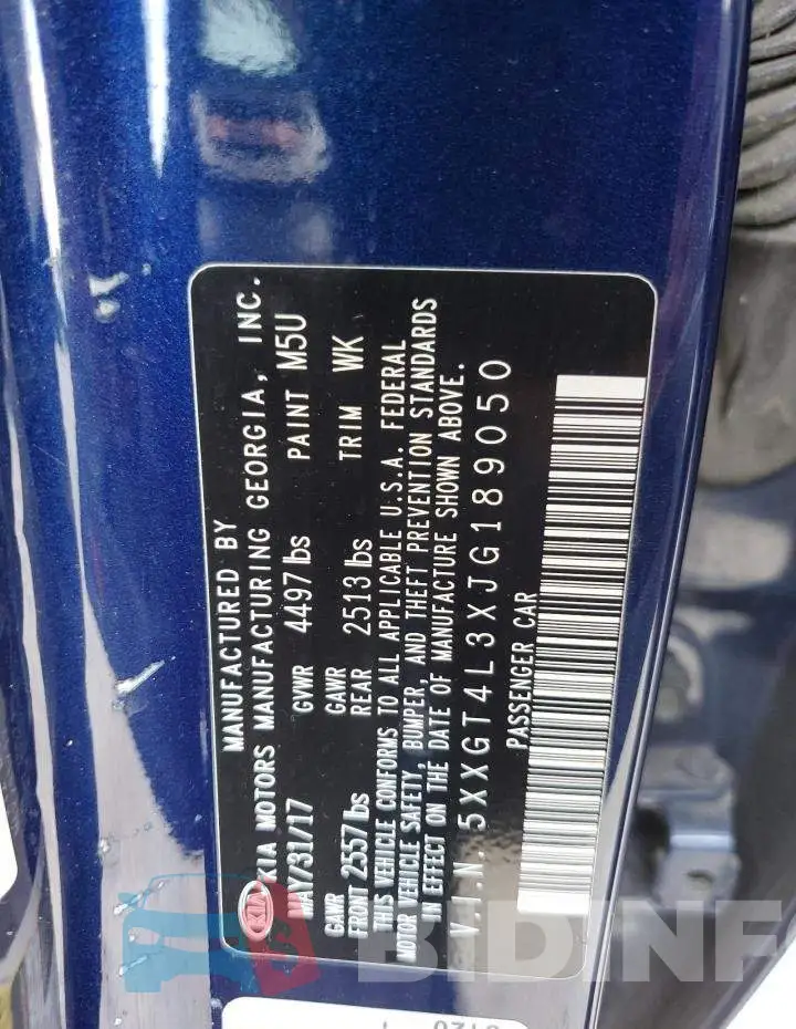 5XXGT4L3XJG189050 Photo# 12