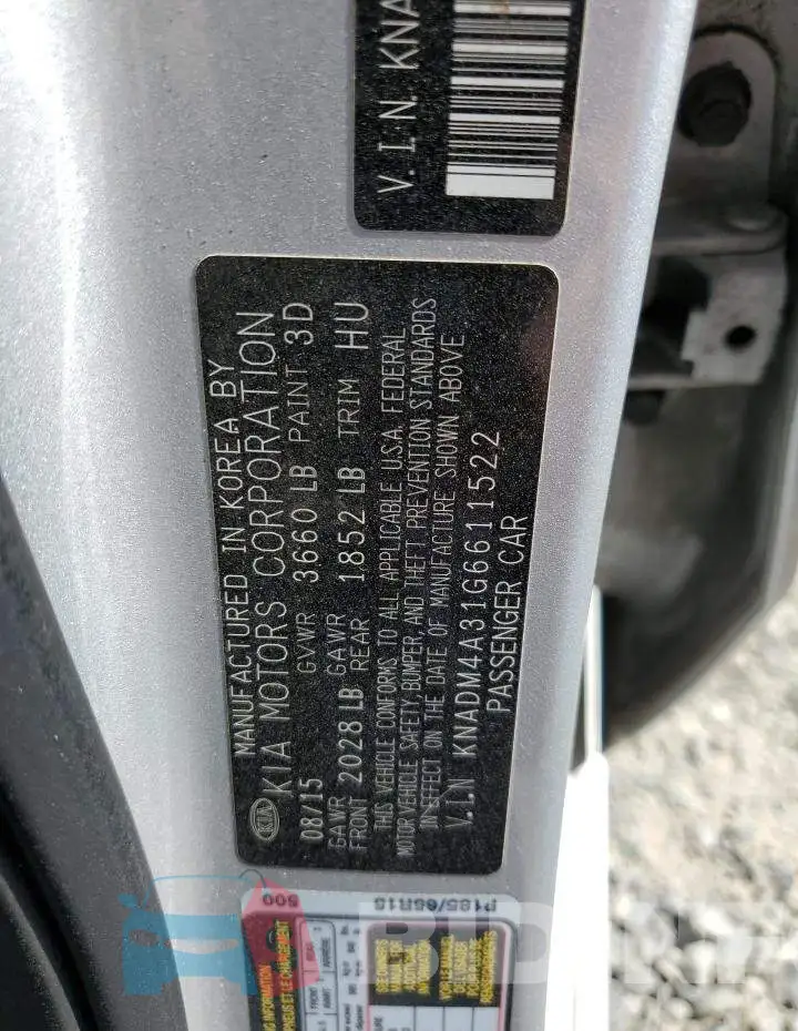 KNADM4A31G6611522 Photo# 12