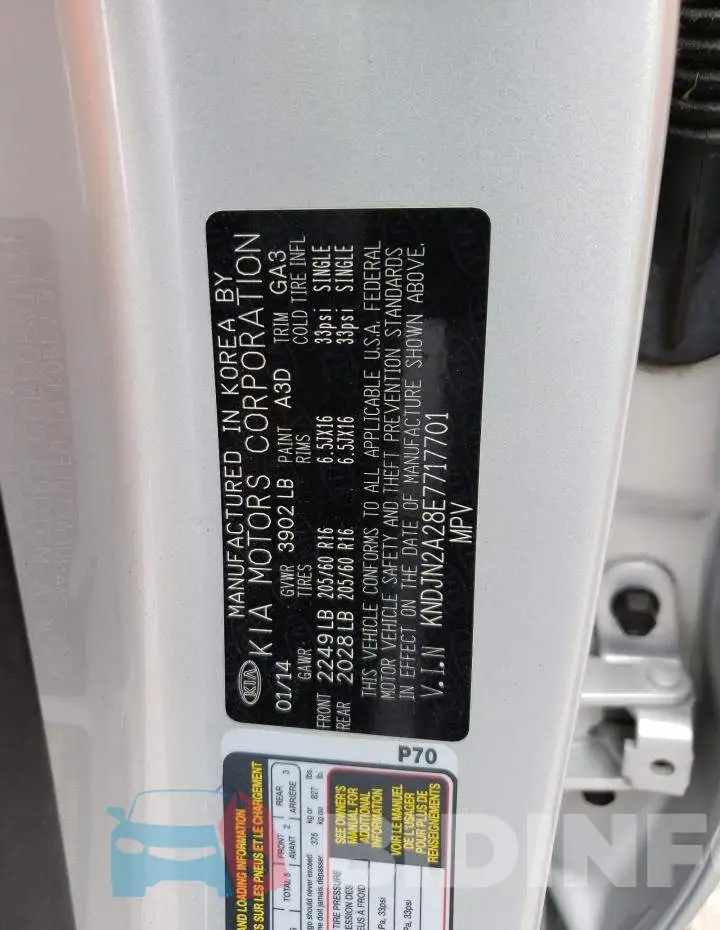 KNDJN2A28E7717701 Photo# 12