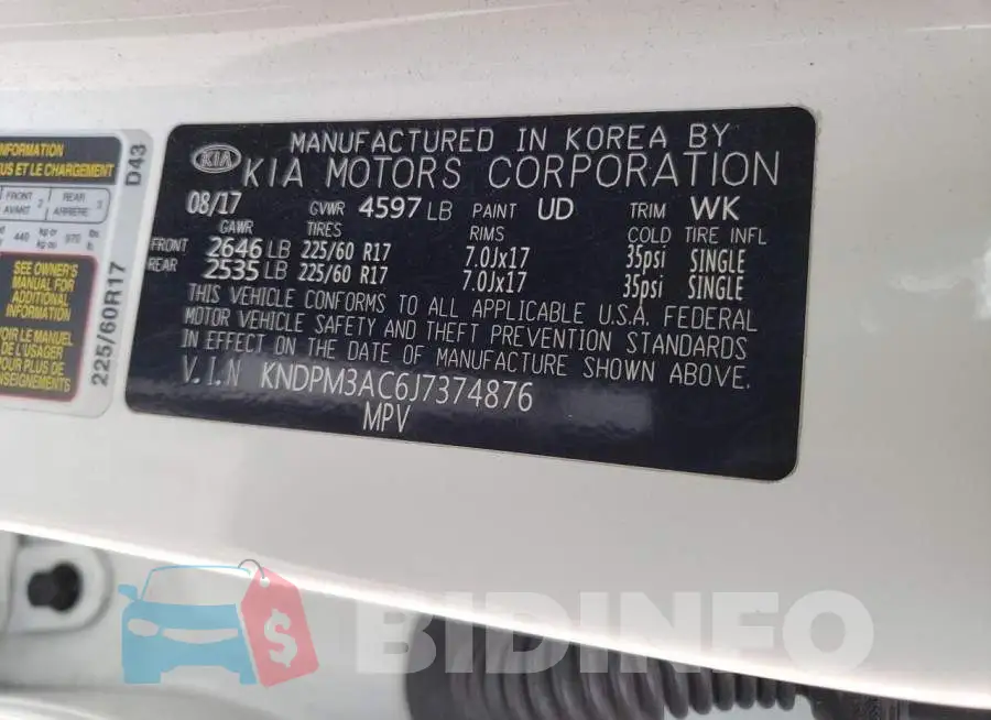 KNDPM3AC6J7374876 Photo# 13