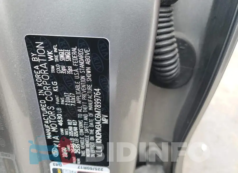 KNDPM3AC6M7899764 Photo# 12