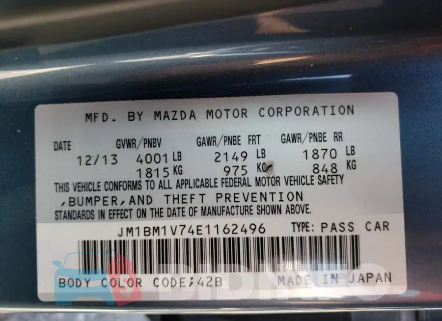 JM1BM1V74E1162496 Photo# 12
