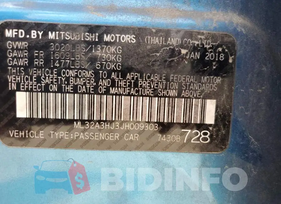 ML32A3HJ3JH009303 Photo# 12