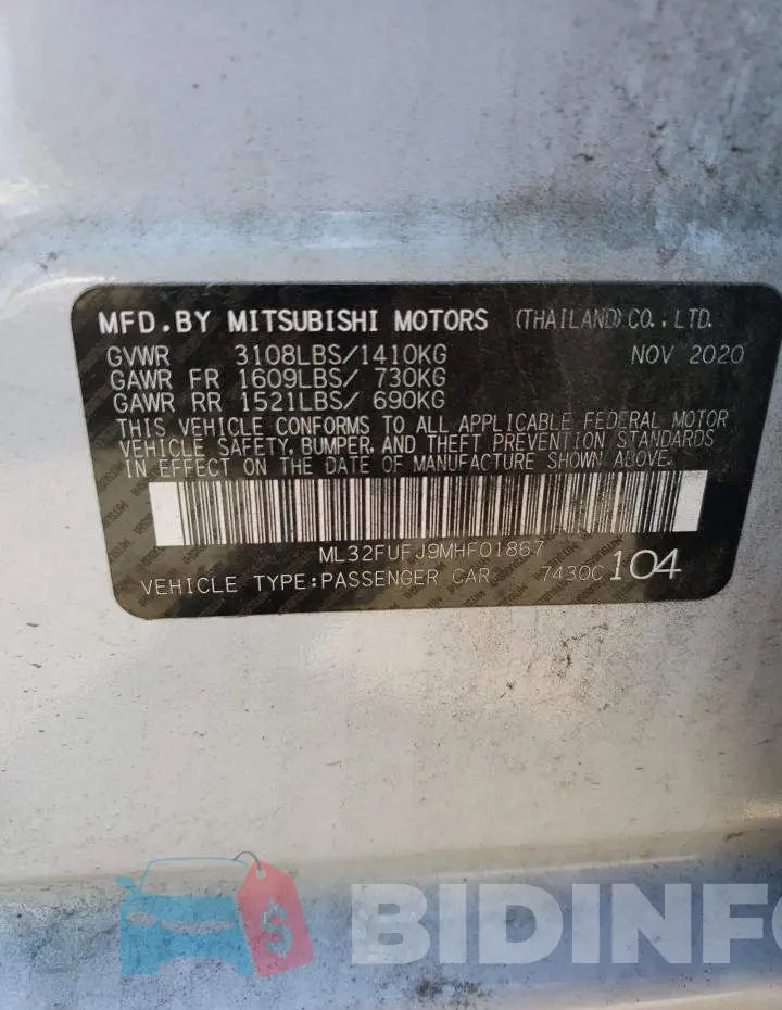ML32FUFJ9MHF01867 Photo# 12