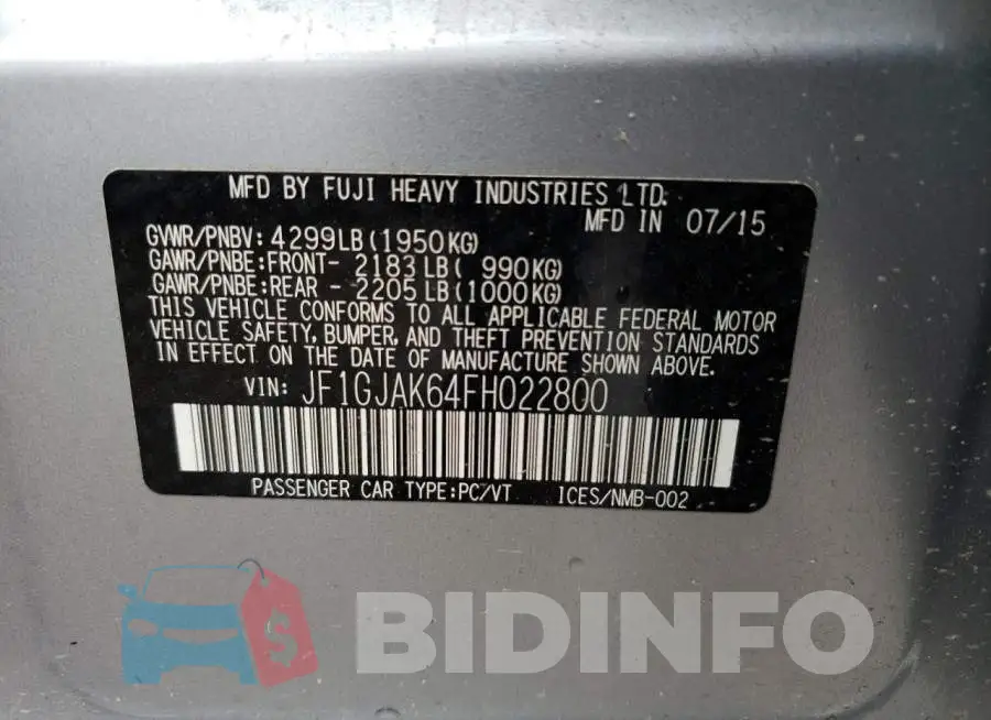 JF1GJAK64FH022800 Photo# 12