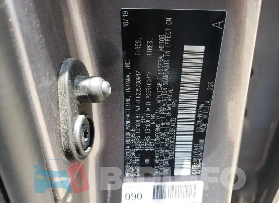 5TDZZ3DC2LS053402 Photo# 13