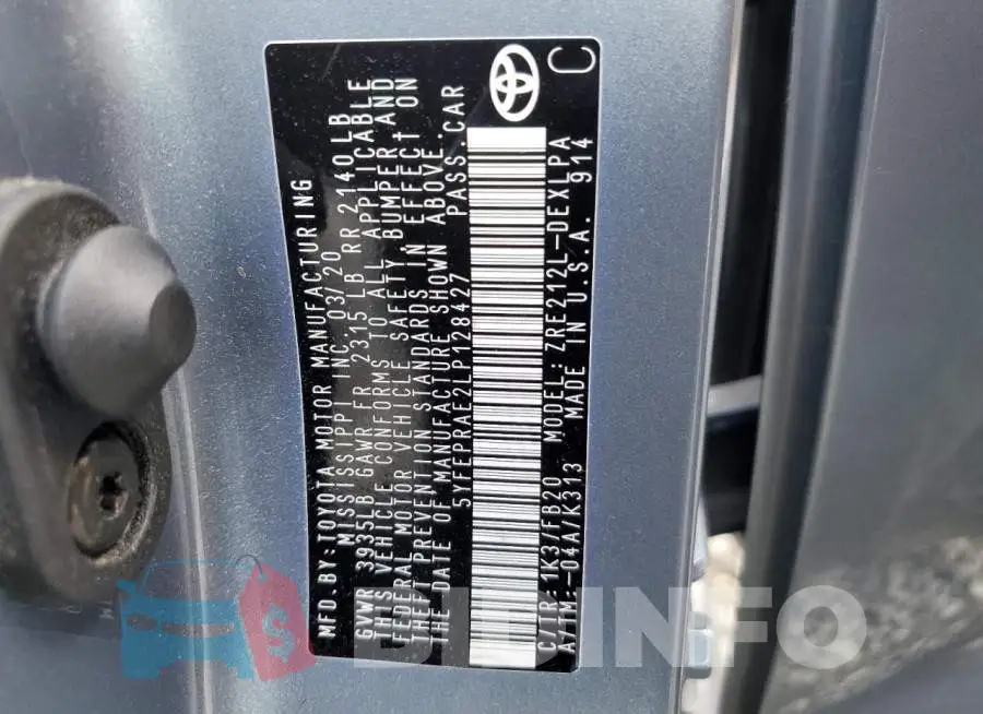 5YFEPRAE2LP128427 Photo# 13