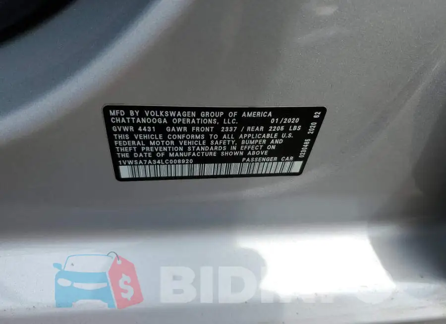 1VWSA7A34LC008920 Photo# 12