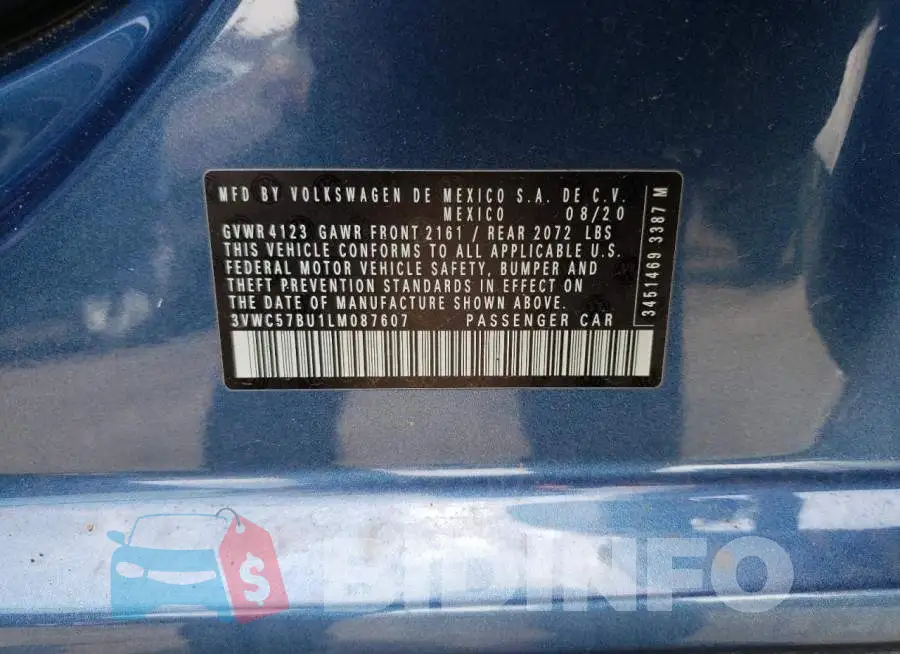 3VWC57BU1LM087607 Photo# 12