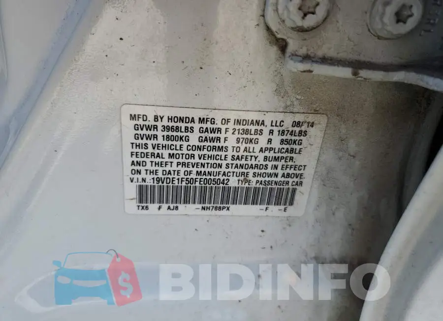 19VDE1F50FE005042 Photo# 12