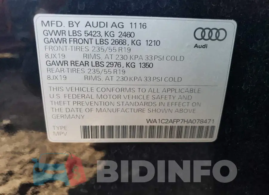 WA1C2AFP7HA078471 Photo# 13