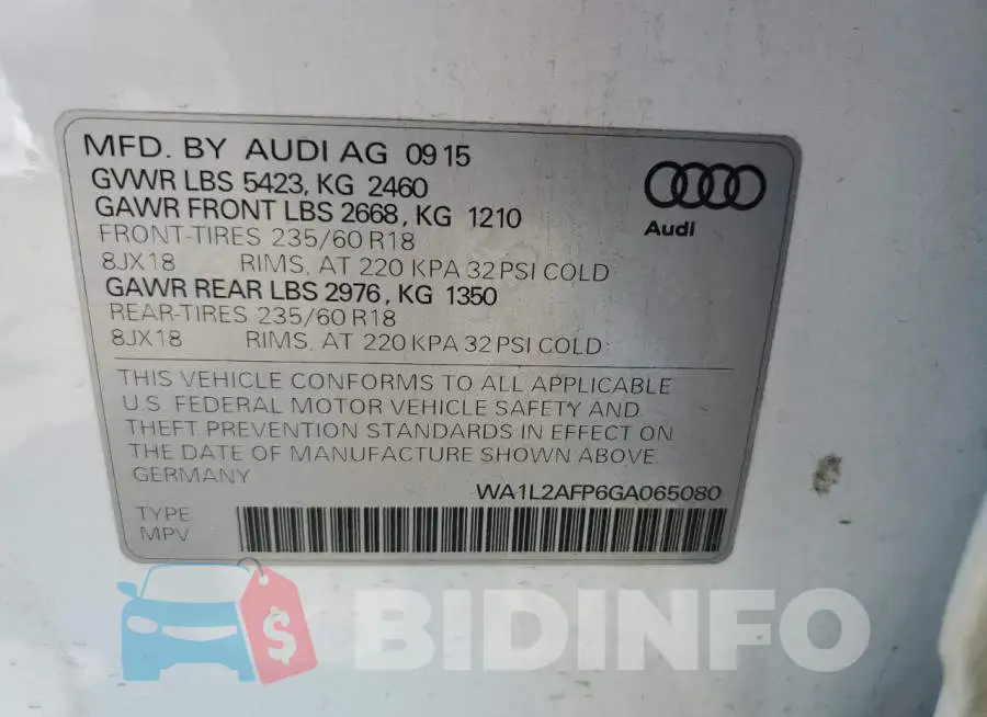 WA1L2AFP6GA065080 Photo# 13