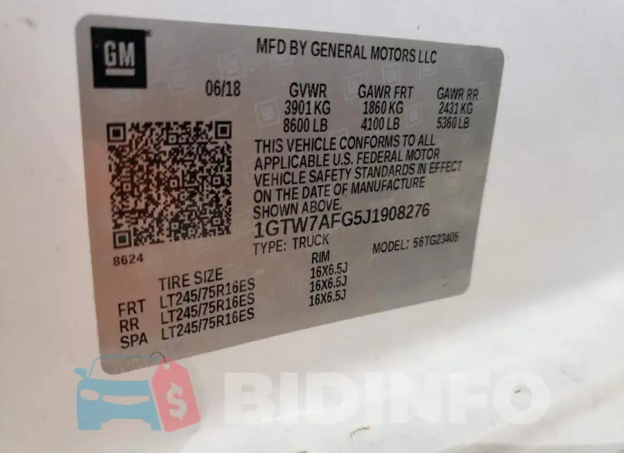 1GTW7AFG5J1908276 Photo# 12
