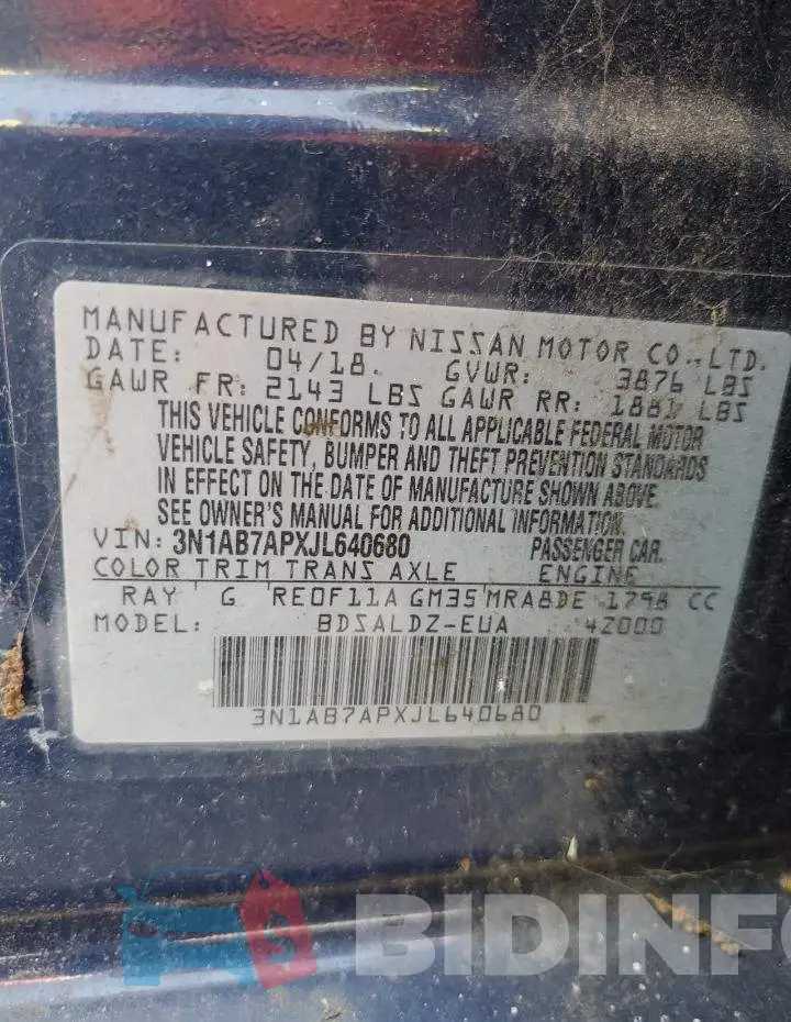 3N1AB7APXJL640680 Photo# 12