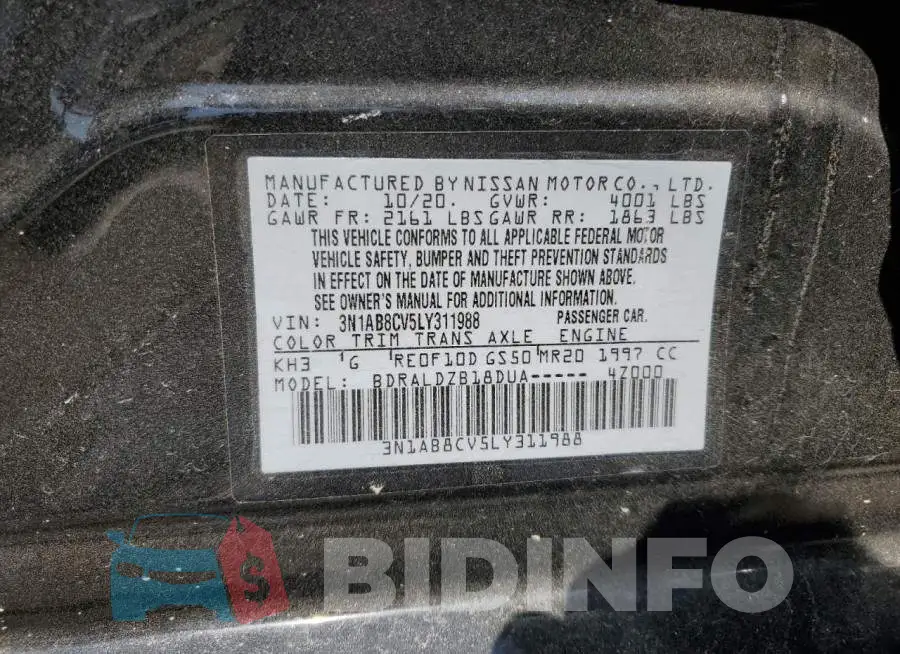 3N1AB8CV5LY311988 Photo# 13