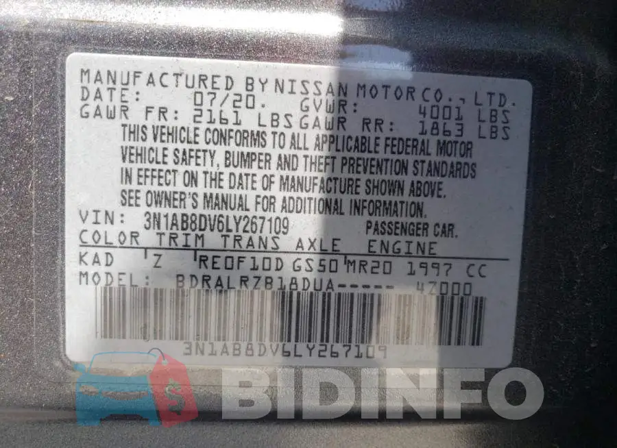 3N1AB8DV6LY267109 Photo# 12