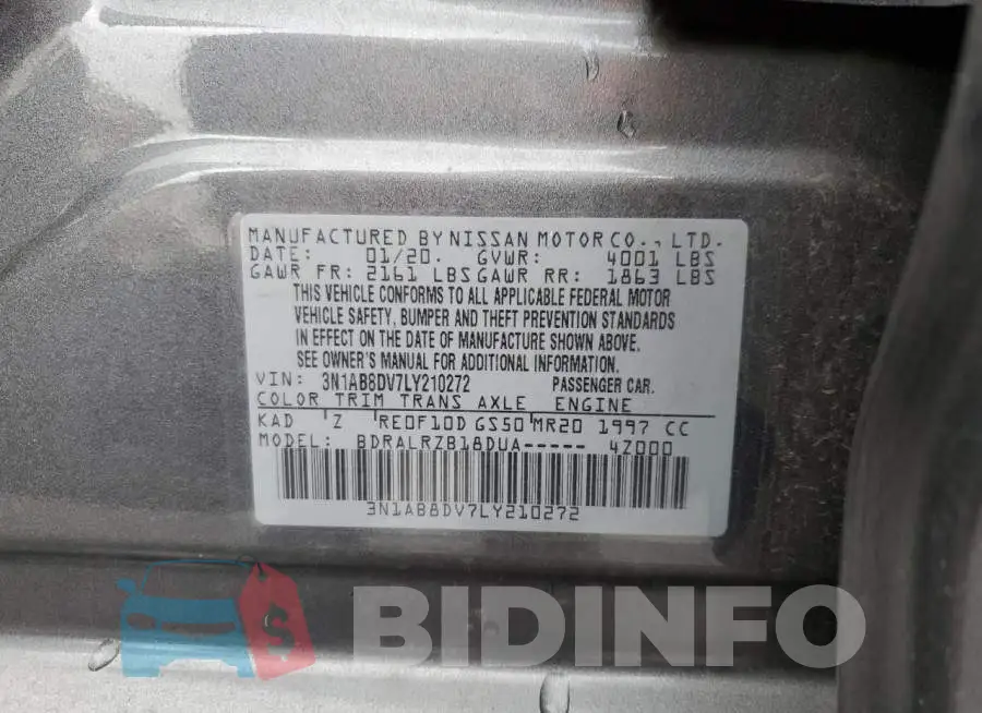 3N1AB8DV7LY210272 Photo# 12