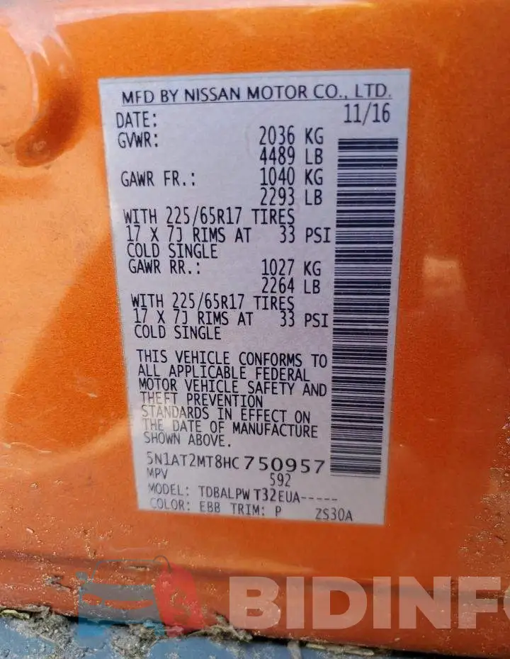 5N1AT2MT8HC750957 Photo# 14