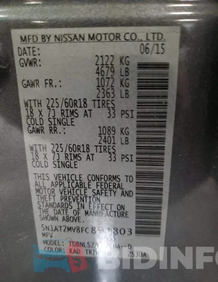 5N1AT2MV8FC891803 Photo# 13