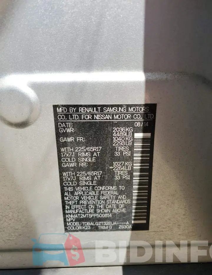 KNMAT2MT5FP500814 Photo# 13
