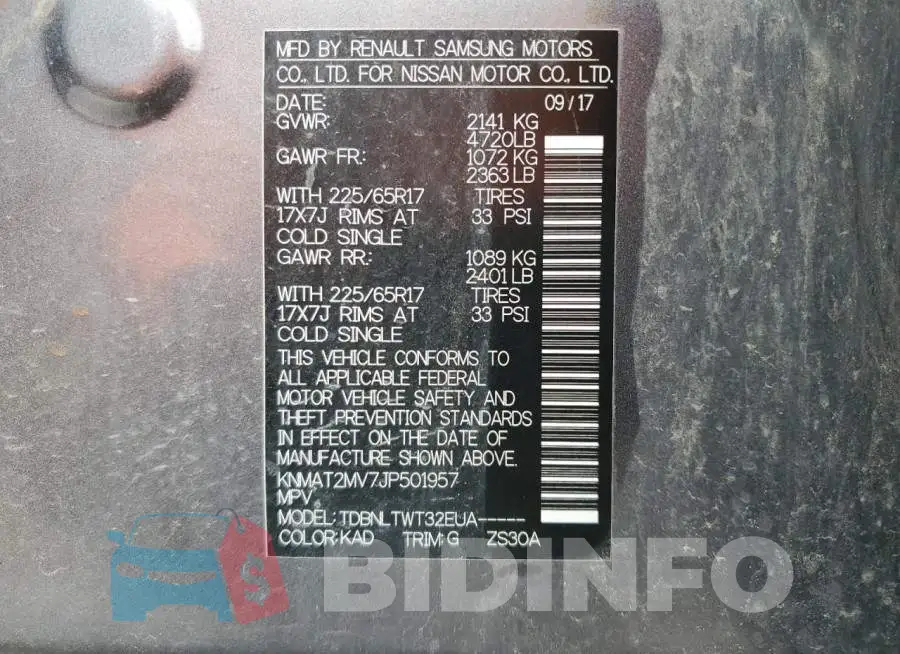 KNMAT2MV7JP501957 Photo# 12