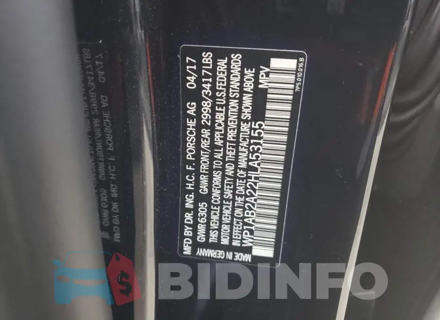 WP1AB2A22HLA53155 Photo# 13