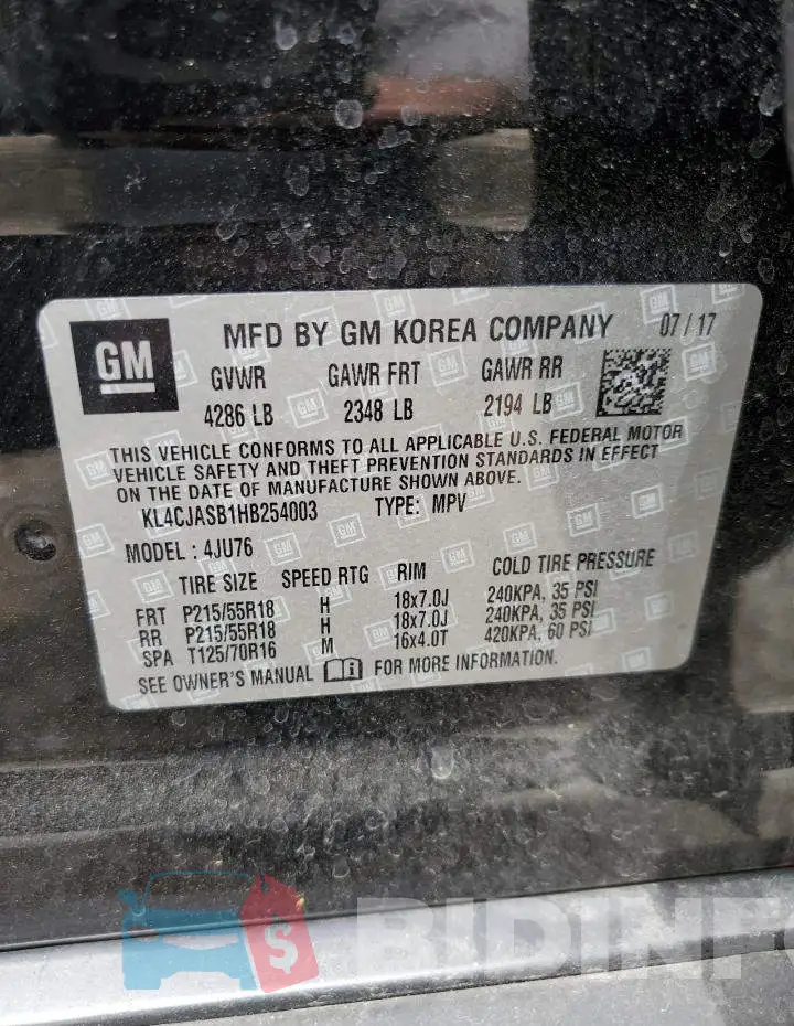 KL4CJASB1HB254003 Photo# 13