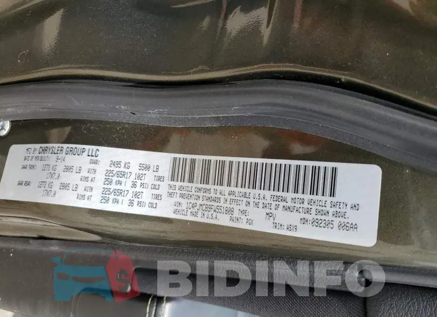 1C4PJMCB9FW551808 Photo# 13