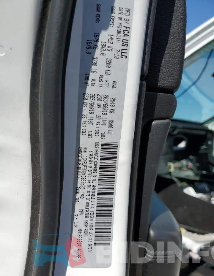 1C4RJFBG8KC830535 Photo# 13