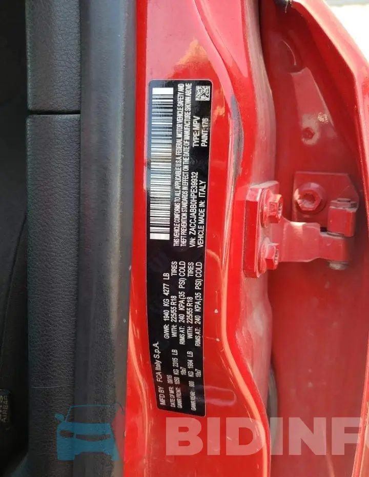 ZACCJABB0HPE39932 Photo# 12