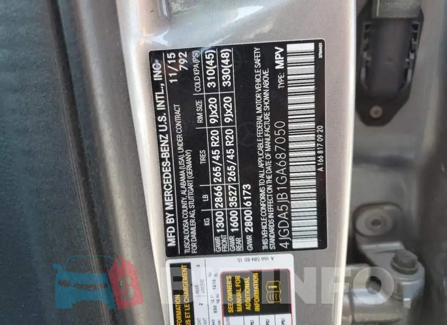4JGDA5JB1GA687050 Photo# 12