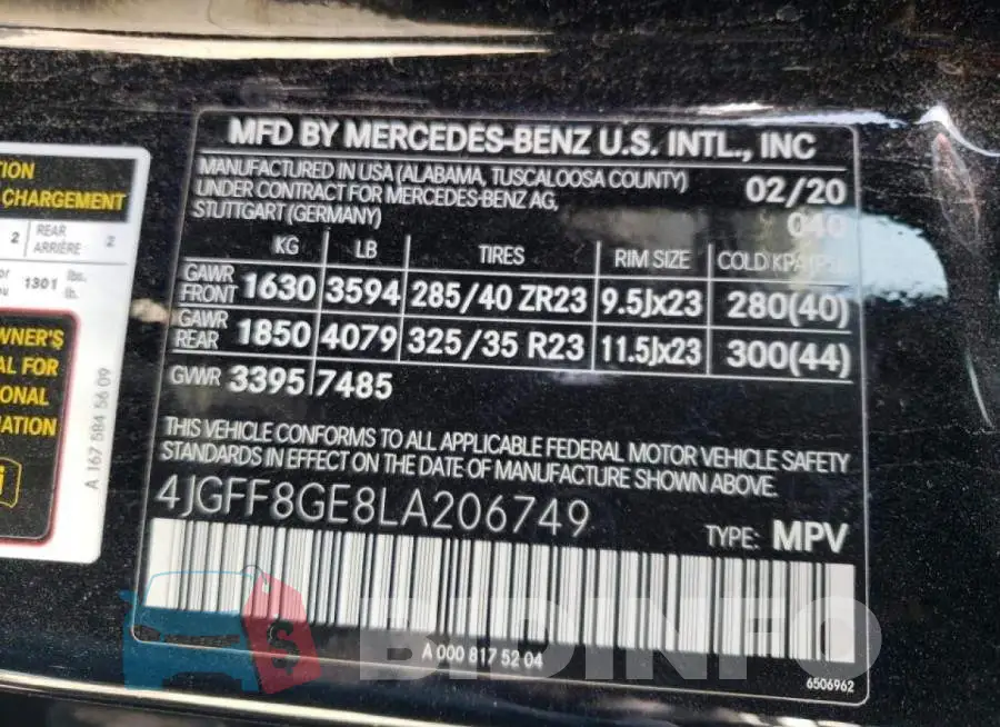 4JGFF8GE8LA206749 Photo# 14