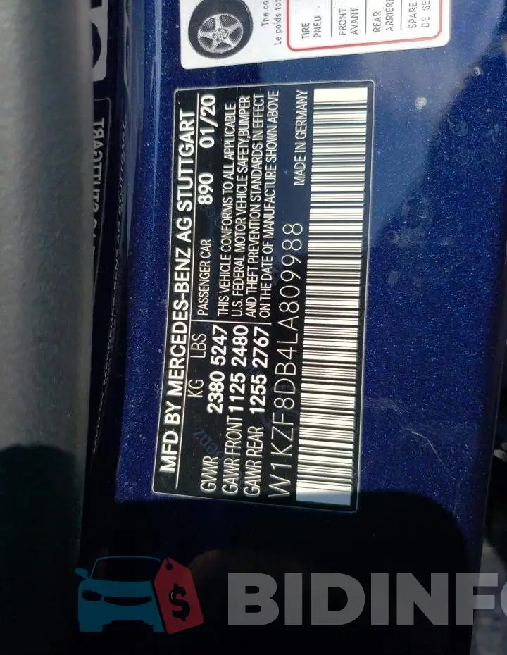 W1KZF8DB4LA809988 Photo# 12