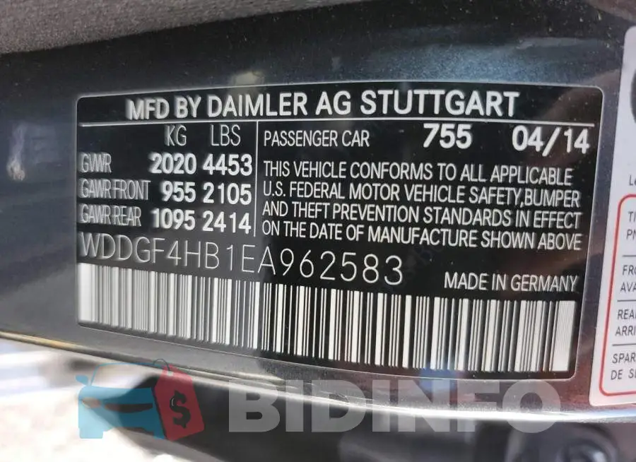WDDGF4HB1EA962583 Photo# 12