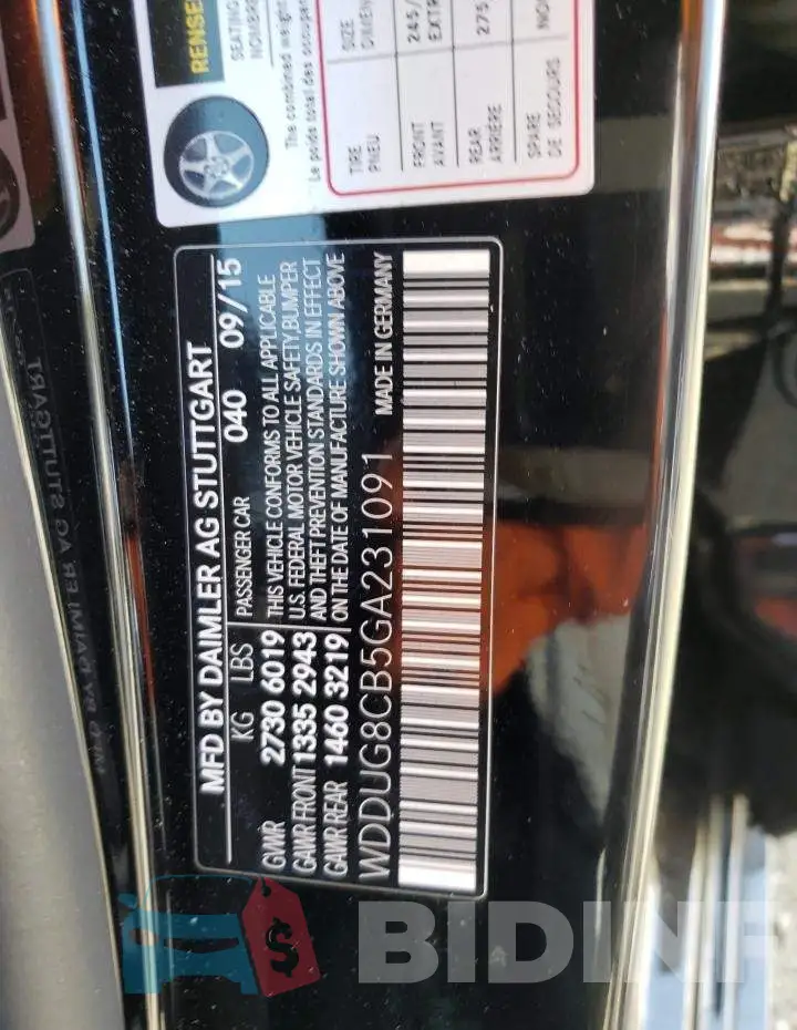 WDDUG8CB5GA231091 Photo# 12