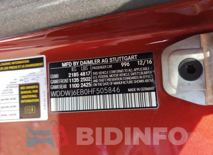 WDDWJ6EB0HF505846 Photo# 12