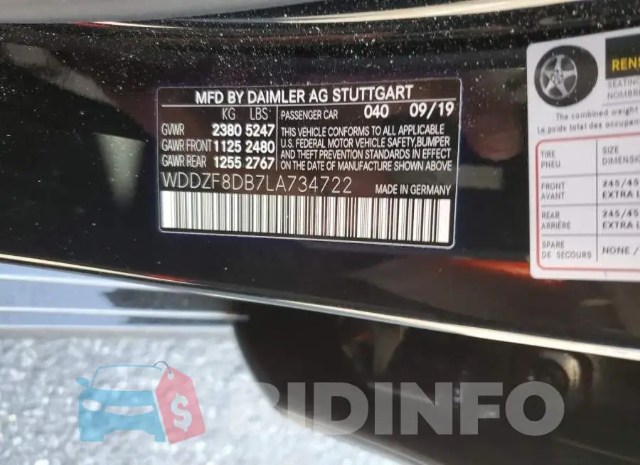 WDDZF8DB7LA734722 Photo# 12
